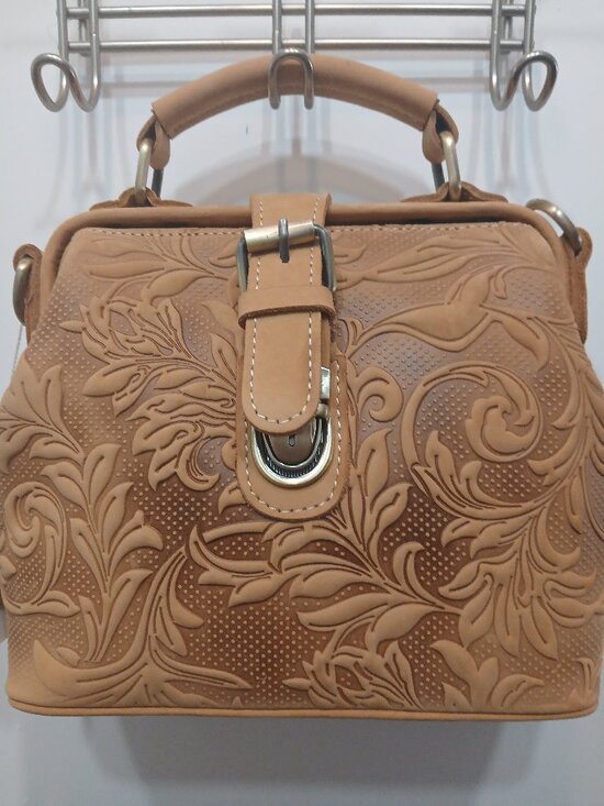 Italy Retro Noble Coll Handbags - Italy Retro Noble Leather Satchel
